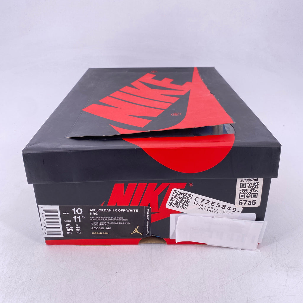 Air Jordan 1 Retro High "Off-White Unc" 2018 Used Size 10