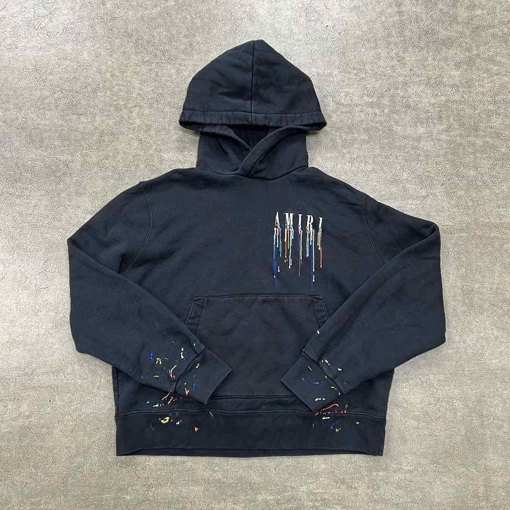 Amiri Hoodie "PAINT" Black Used Size M