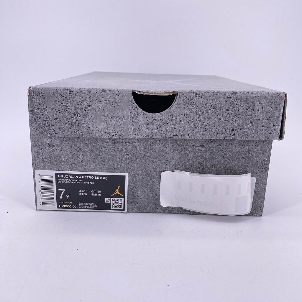 Air Jordan (GS) 4 Retro "Wet Cement" 2024 New Size 7Y