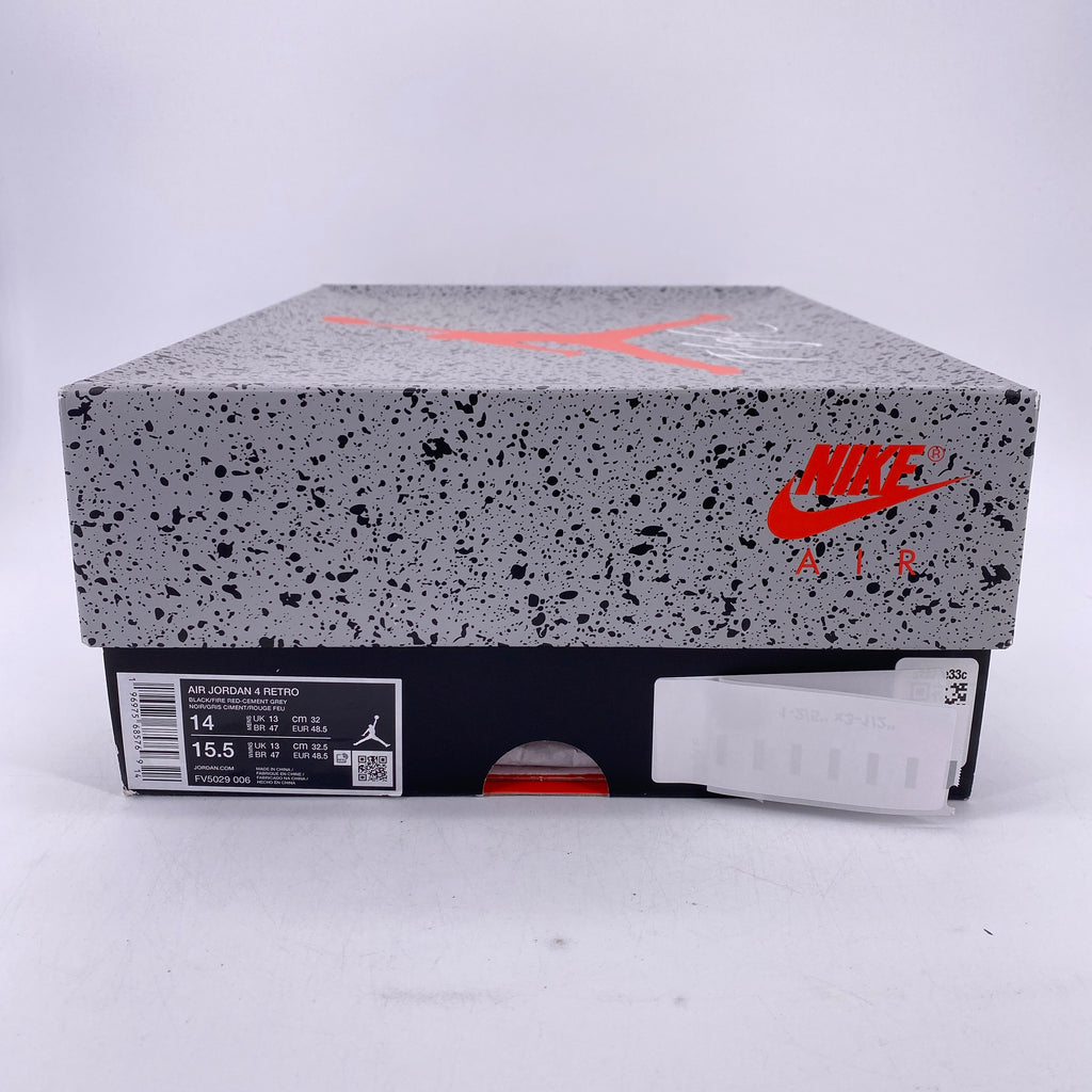 Air Jordan 4 Retro "Bred Reimagined" 2024 New Size 14