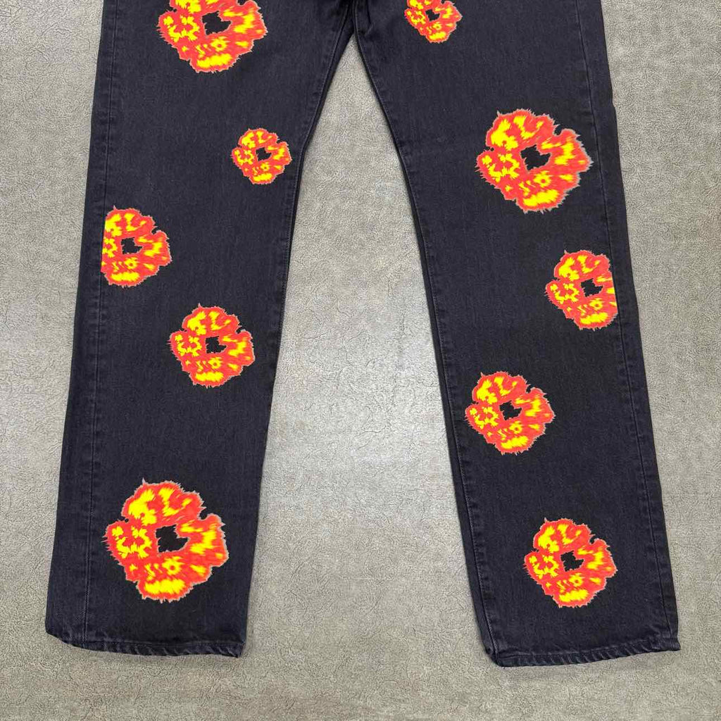 Denim Tears Jeans "OFFSET" Black Used Size 38