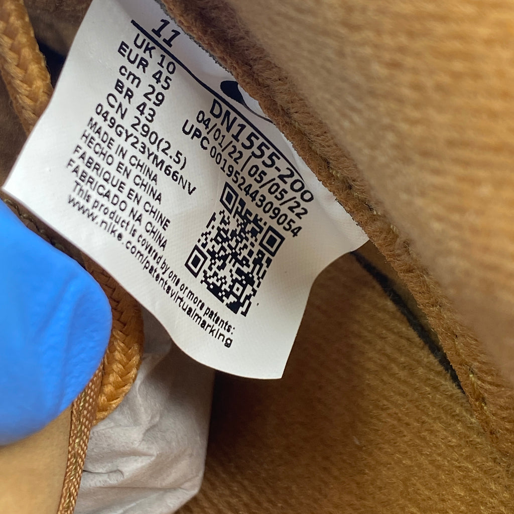 Nike Air Force 1 Low "Supreme Wheat" 2021 New Size 11