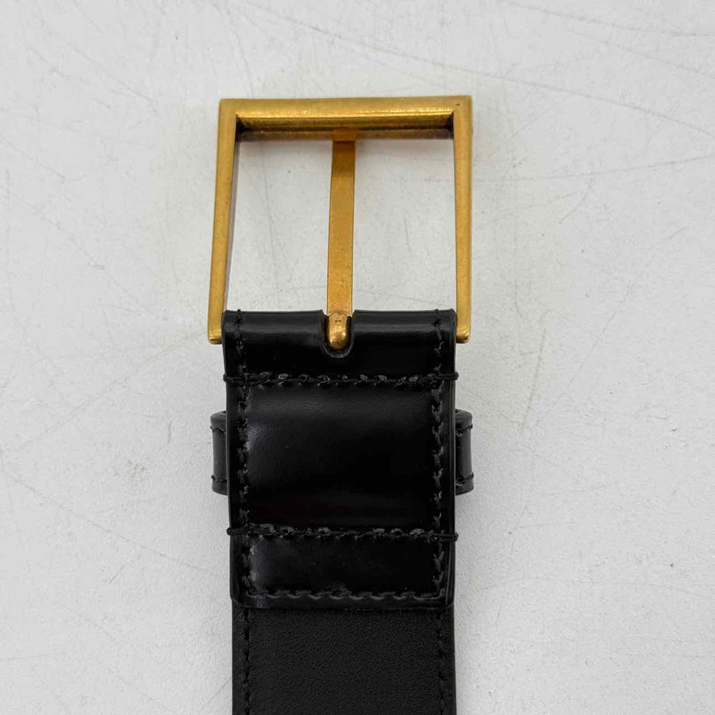 Gucci Belt "MONOGRAM SUPREME" New Black Size 80