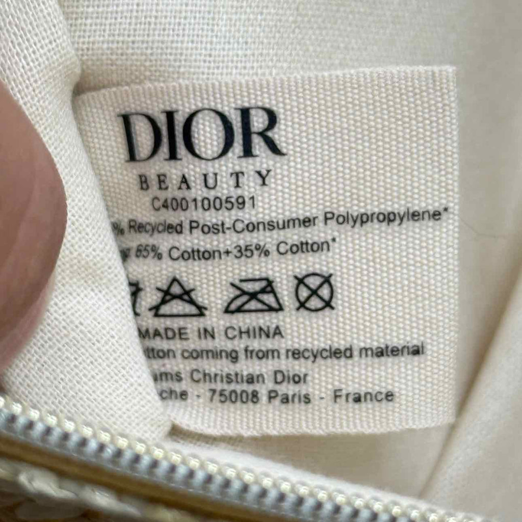 Dior Pouch "RAFFIA" Used Beige Size OS