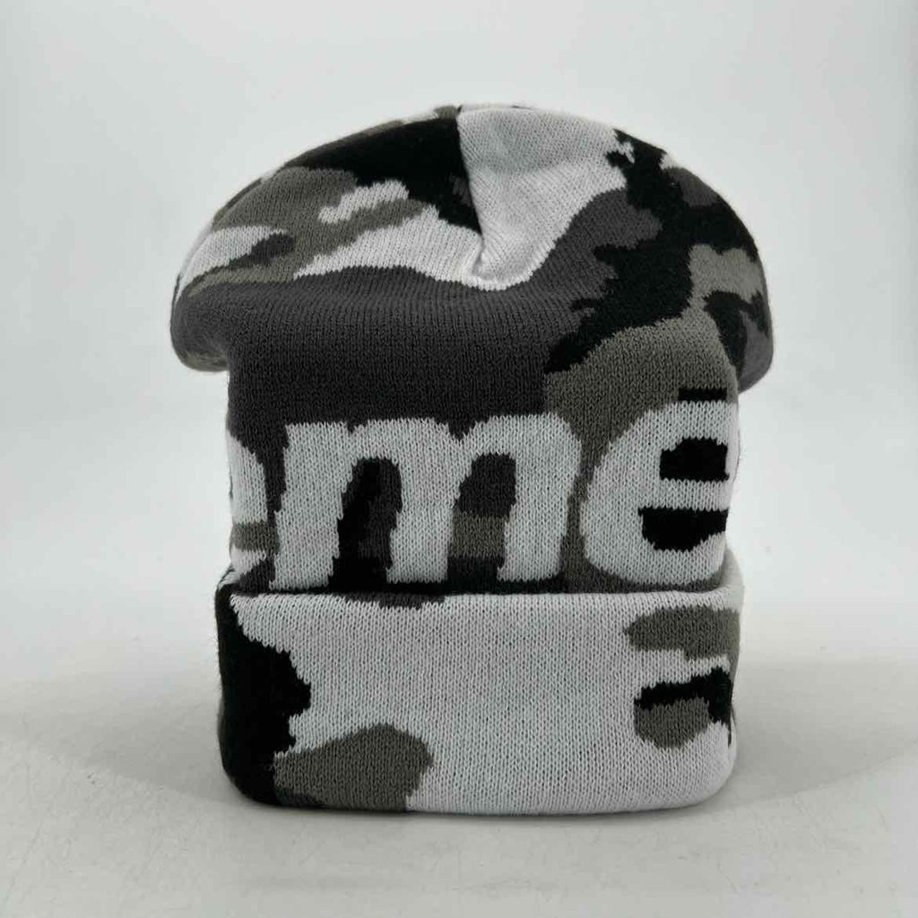 Supreme Beanie "SNOW CAMO" New Grey Size OS