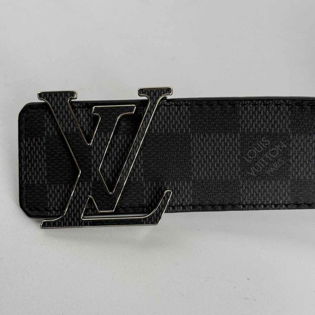 Louis Vuitton Belt "INITIALES" Used Black Size 44