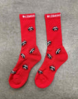 Chrome Hearts Socks "MATTY BOY" New Red