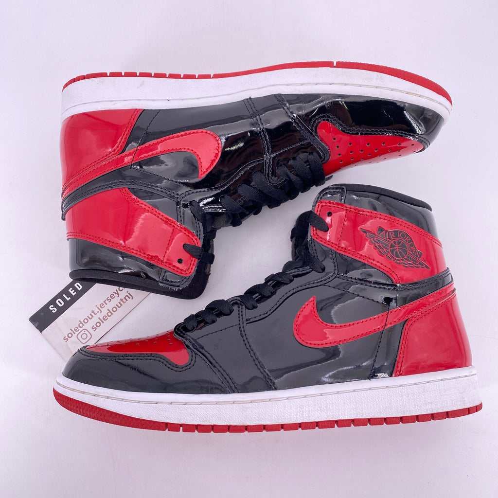 Air Jordan 1 Retro High OG "Patent Bred" 2021 Used Size 9.5