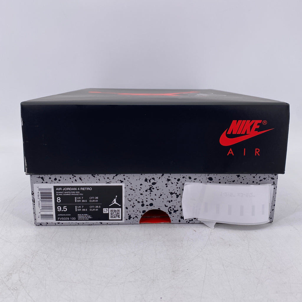 Air Jordan 4 Retro "White Cement" 2025 New Size 8