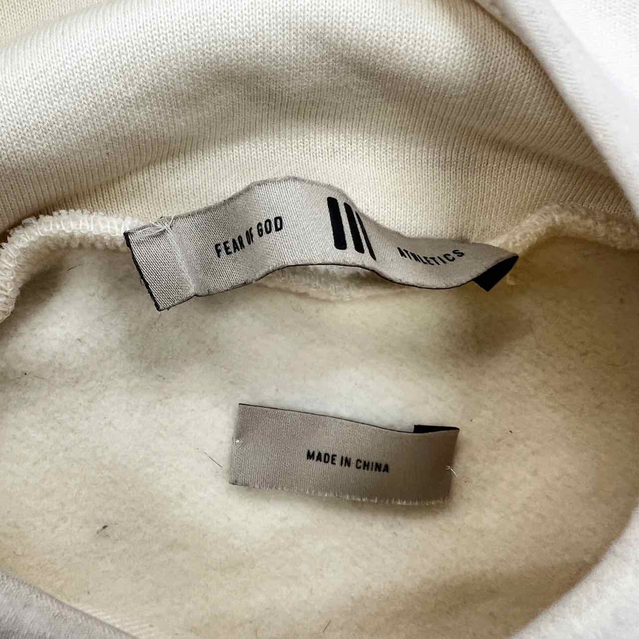 Fear of God Hoodie &quot;ATHLETICS&quot; Cream Used Size S