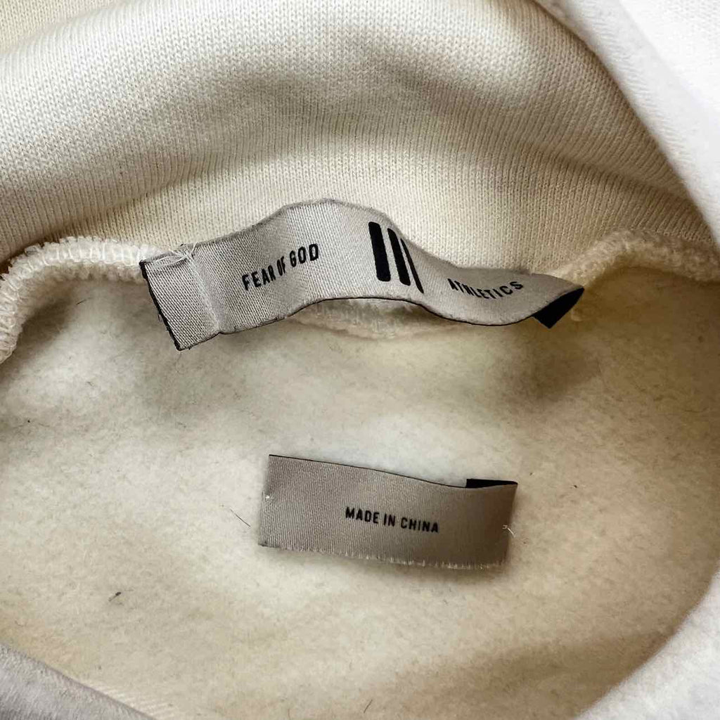Fear of God Hoodie "ATHLETICS" Cream Used Size S