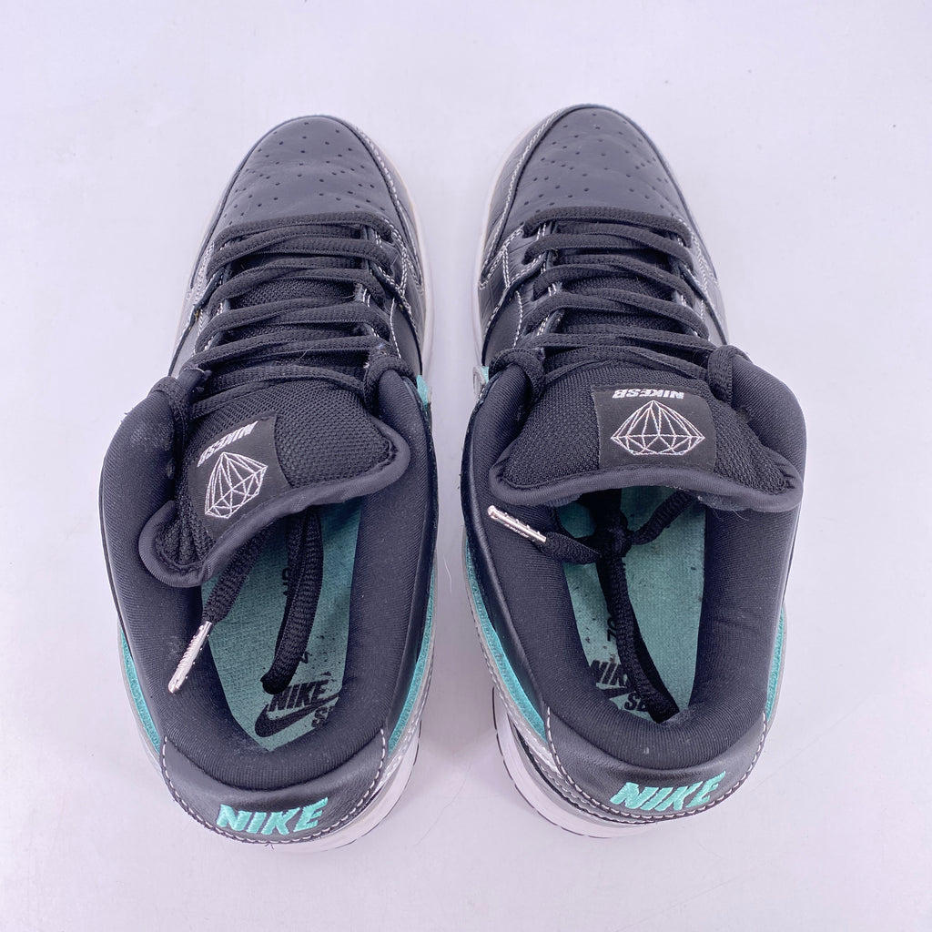 Nike SB Dunk Low "Black Diamond" 2018 Used Size 8.5