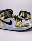 Air Jordan 1 Mid "Metallic Gold" 2020 New Size 8