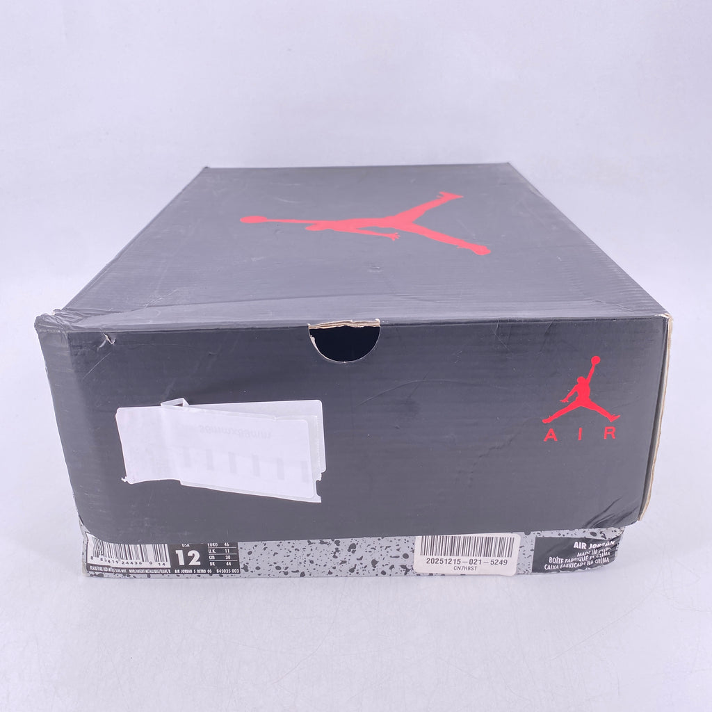 Air Jordan 5 Retro "BLACK METALLIC" 2016 New Size 12