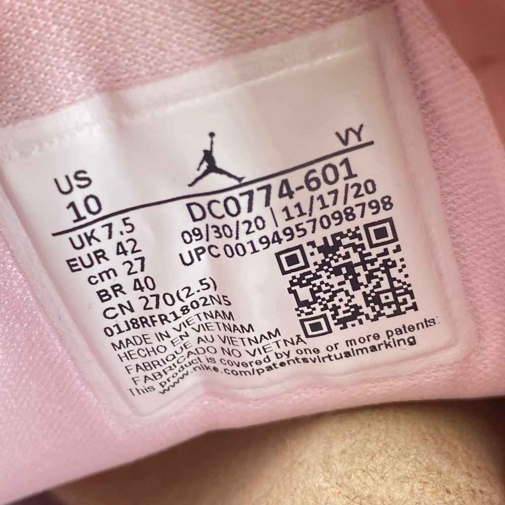Air Jordan (W) 1 Low "Artic Pink Gum" 2021 Used Size 10W