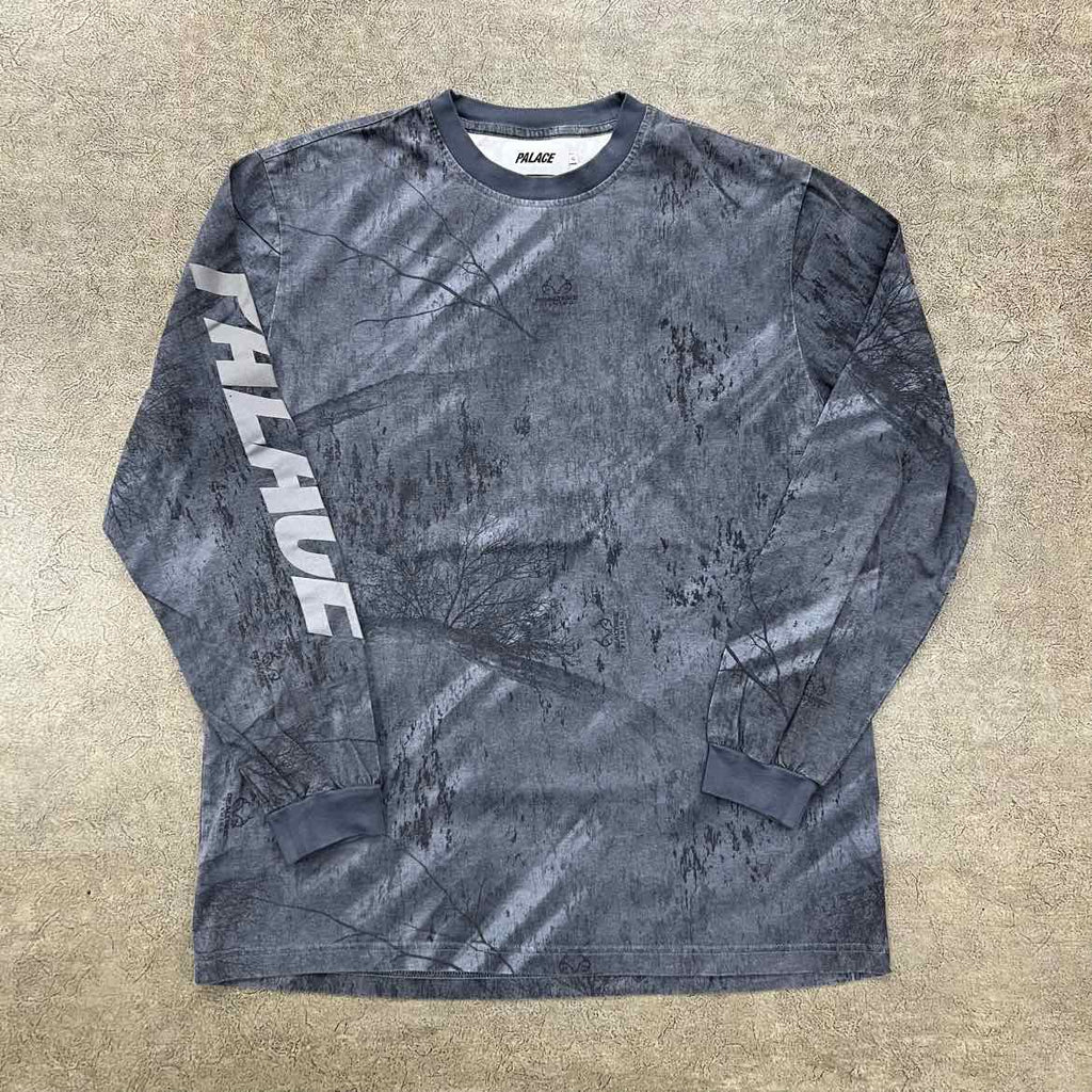 Palace Long Sleeve "TREELINE" Grey Used Size XL