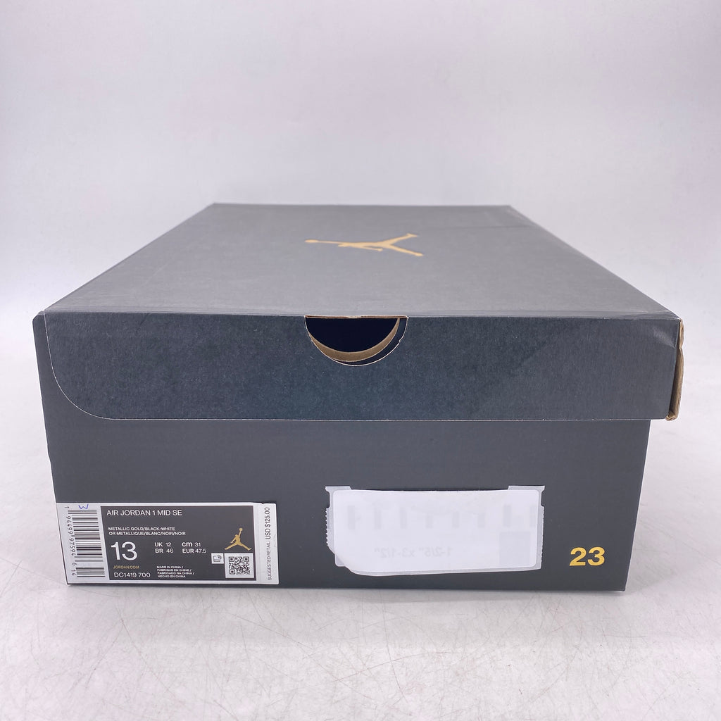 Air Jordan 1 Mid "Metallic Gold" 2020 Used Size 13
