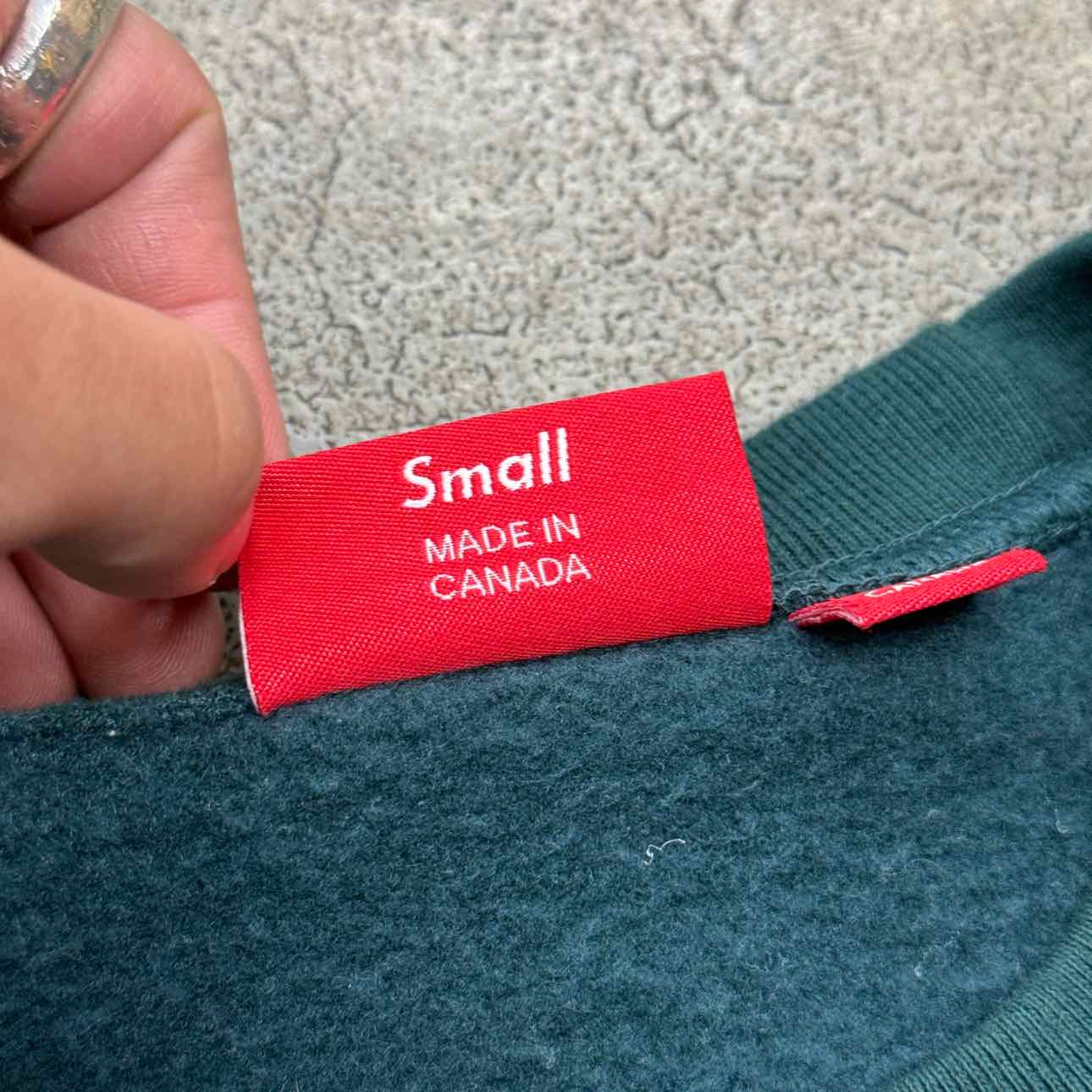 Supreme Crewneck Sweater &quot;BOX LOGO&quot; Dark Pine Used Size S