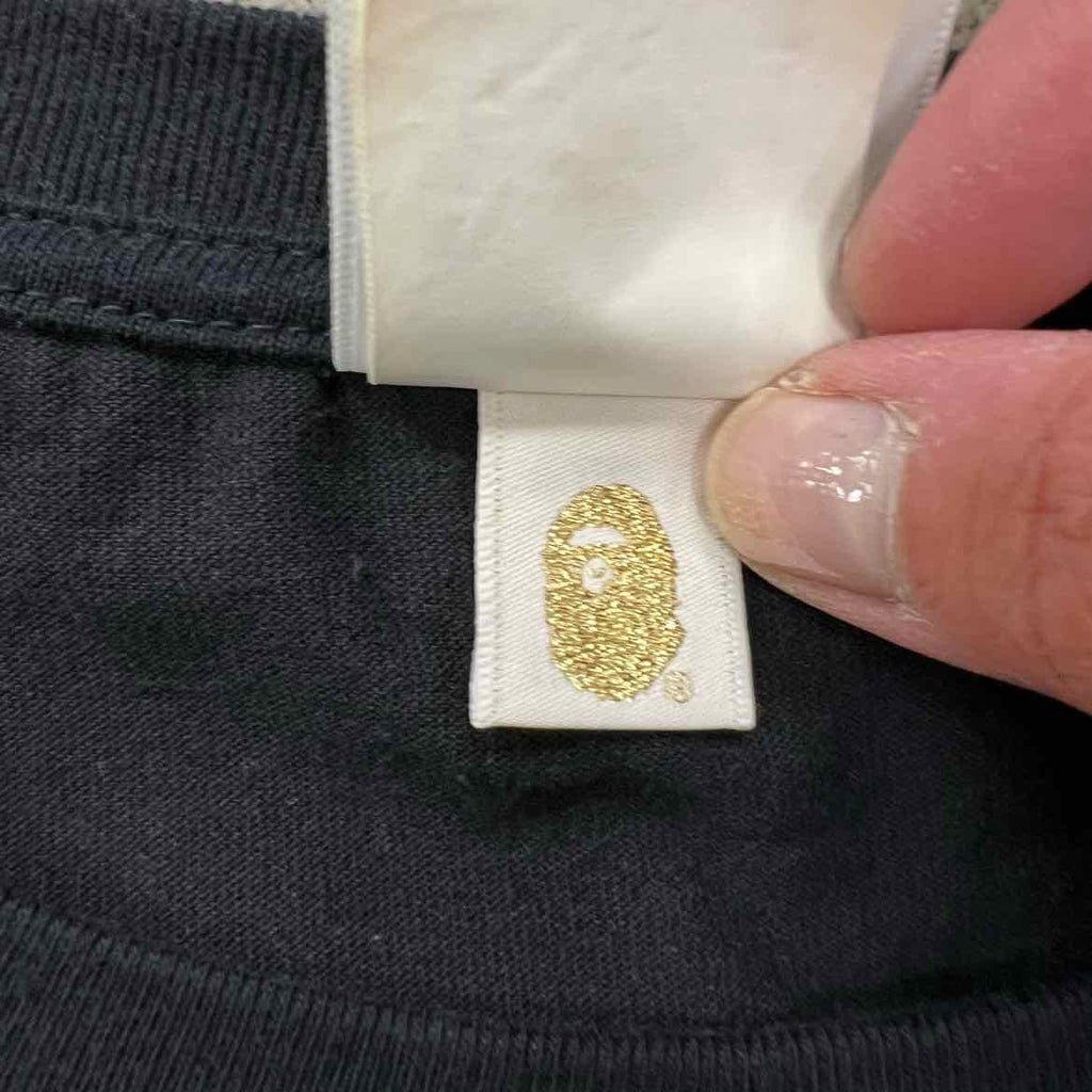 Bape T-Shirt "APE HEAD" Black Used Size XL
