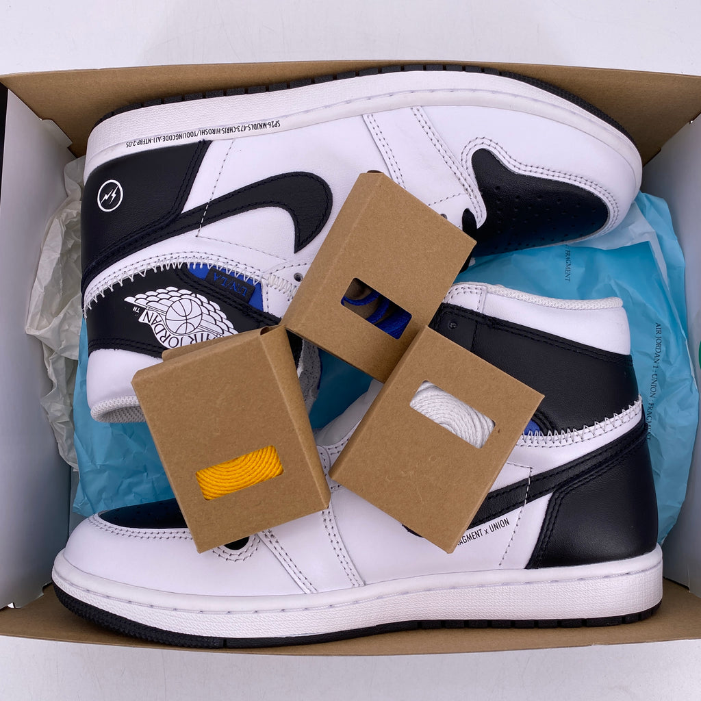 Air Jordan 1 Retro High OG "UNION FRAGMENT WHITE BLACK" 2026 New Size 8.5