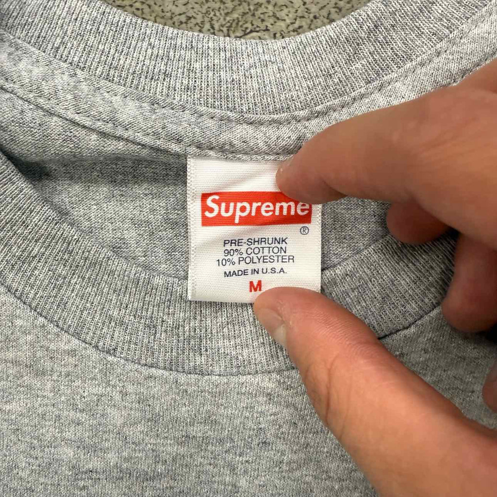 Supreme T-Shirt "RICK RUBIN" Heather Grey New Size M