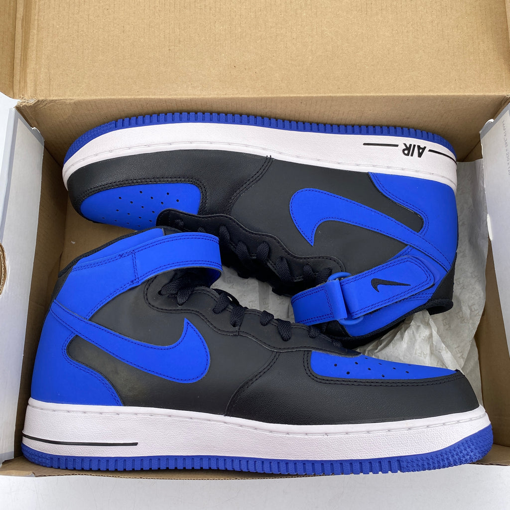 Nike Air Force 1 Mid "Black Royal" 2015 New Size 11.5