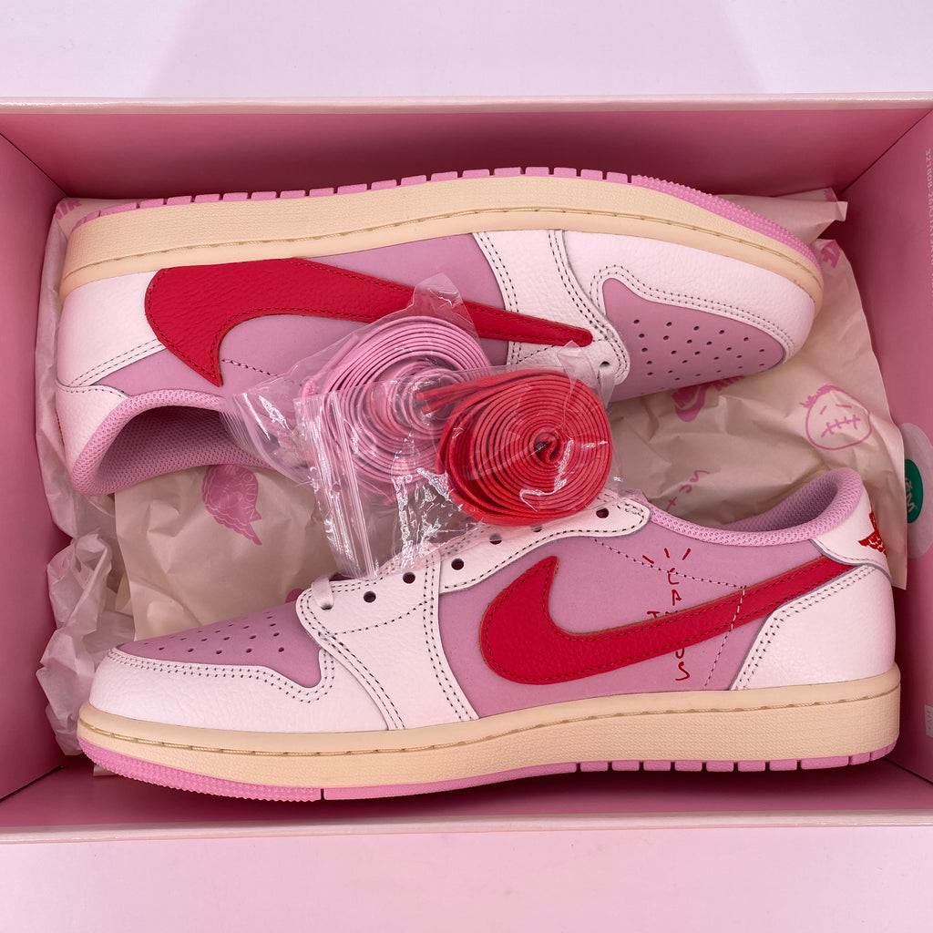 Air Jordan 1 Retro Low "Travis Scott Sail Tropical Pink" 2026 New Size 10