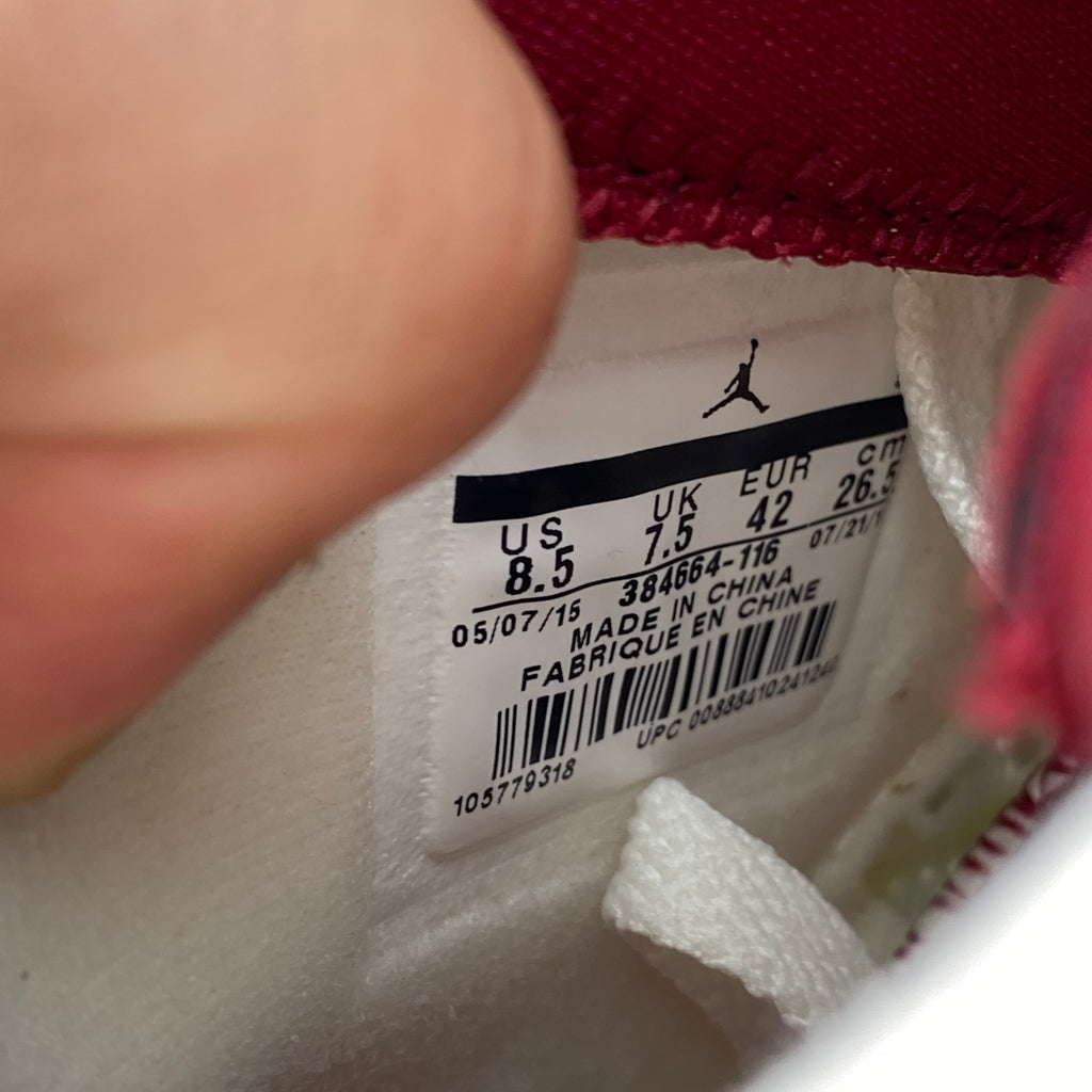 Air Jordan 6 Retro "Maroon" 2015 New Size 8.5