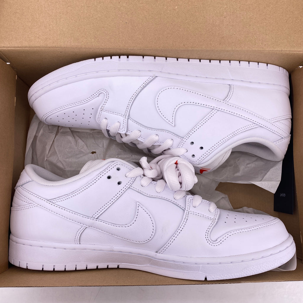 Nike SB Dunk Low "Triple White" 2024 New Size 13