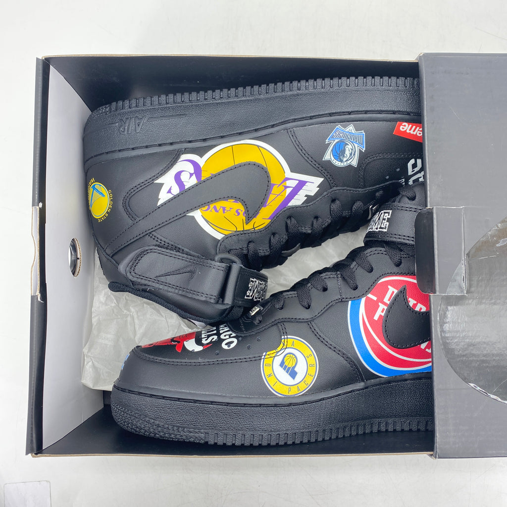 Nike Air Force 1 Mid "Supreme Nba Black" 2018 New Size 11