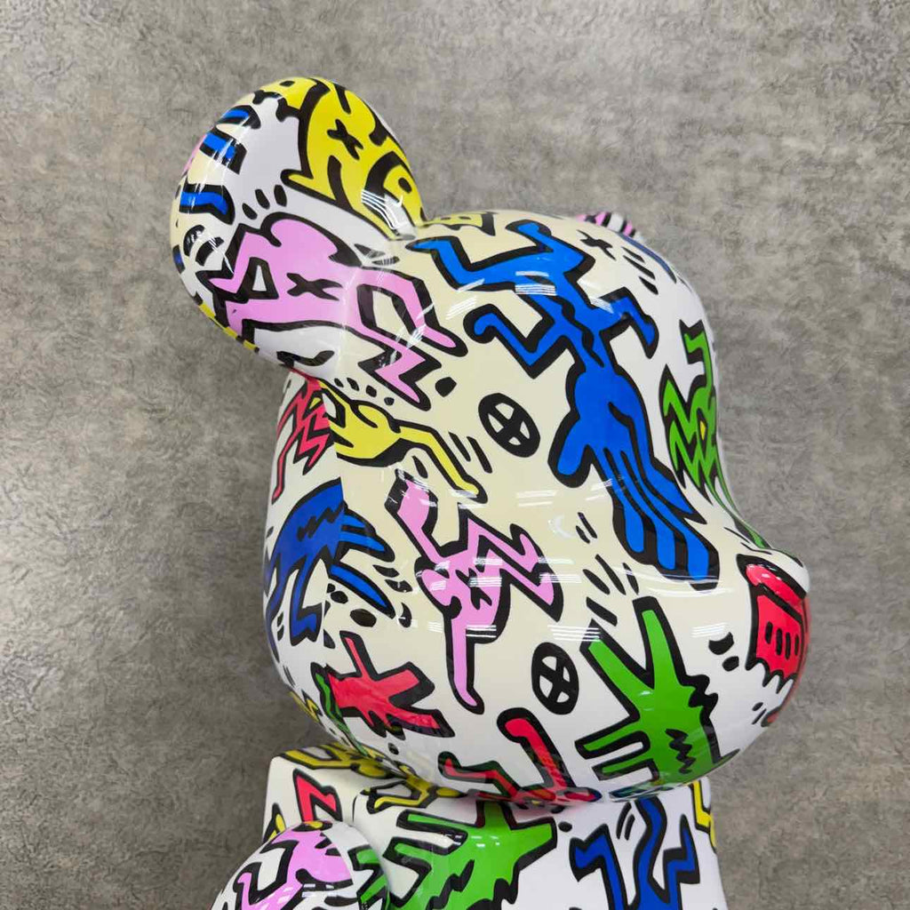 Bearbrick Figure "KEITH HARING #9" Used Multi-Color Size 1000%
