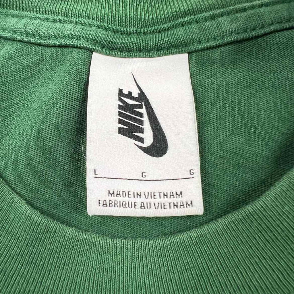 Nike T-Shirt "STUSSY" Green Used Size L