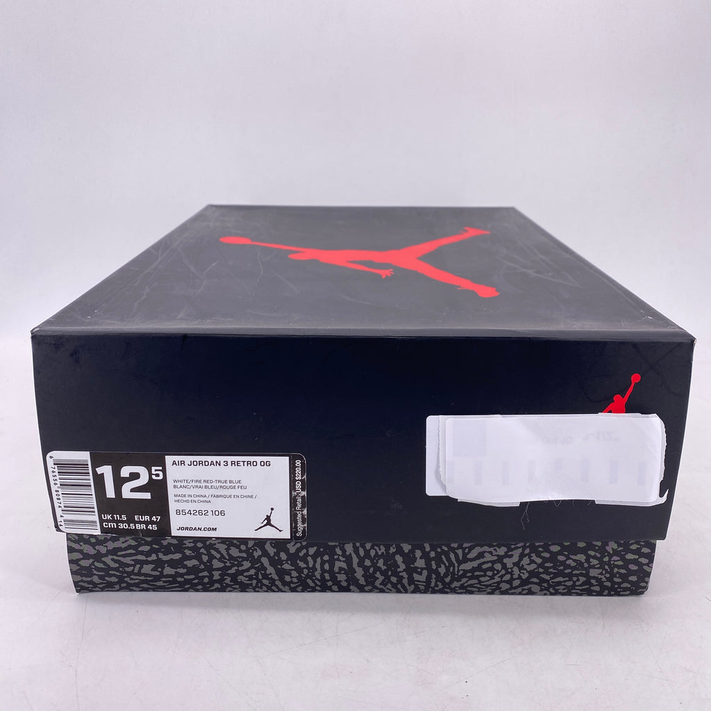 Air Jordan 3 Retro "True Blue" 2016 Used Size 12.5