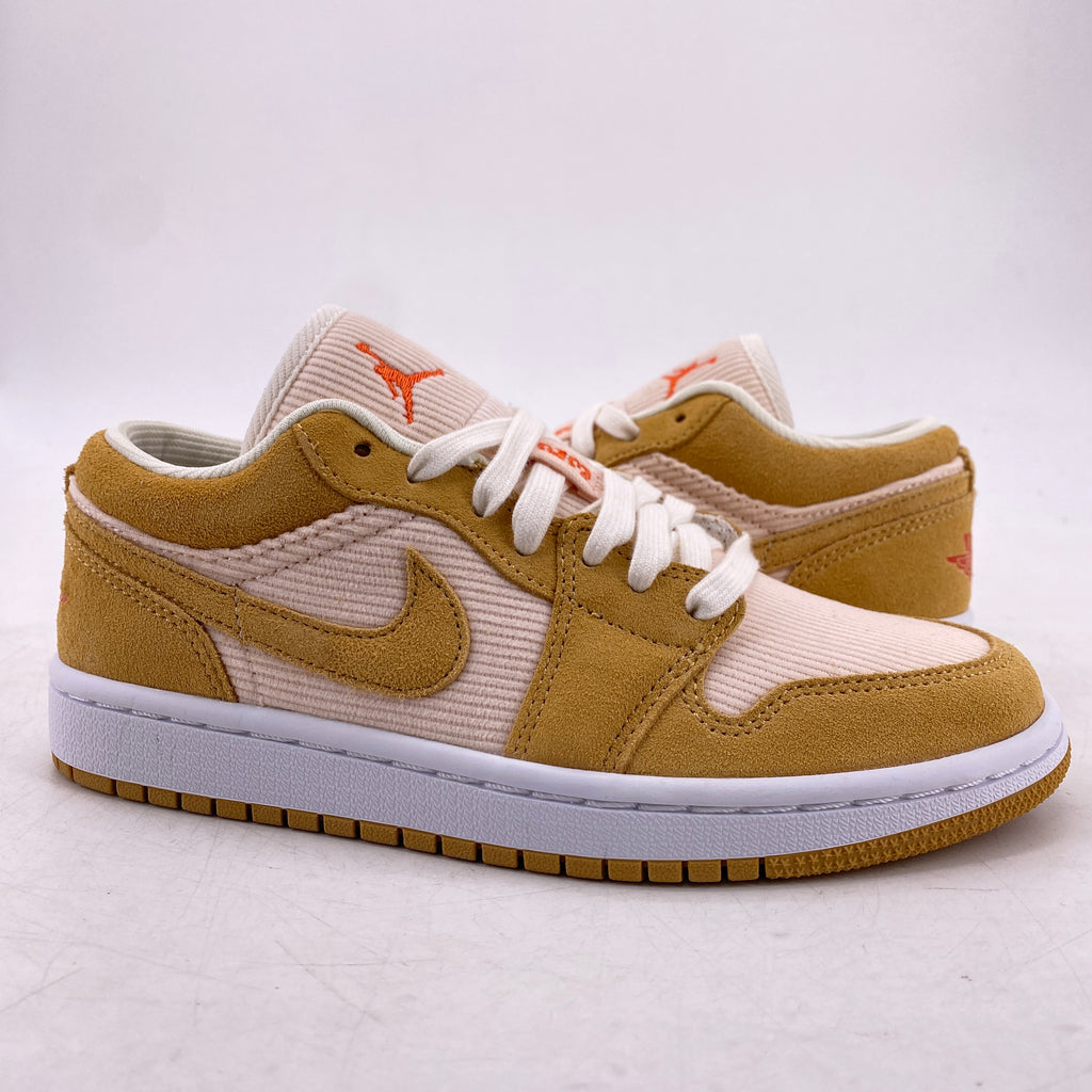 Air Jordan (W) 1 Low "Twine Orange Quartz Corduroy" 2021 New Size 5.5W