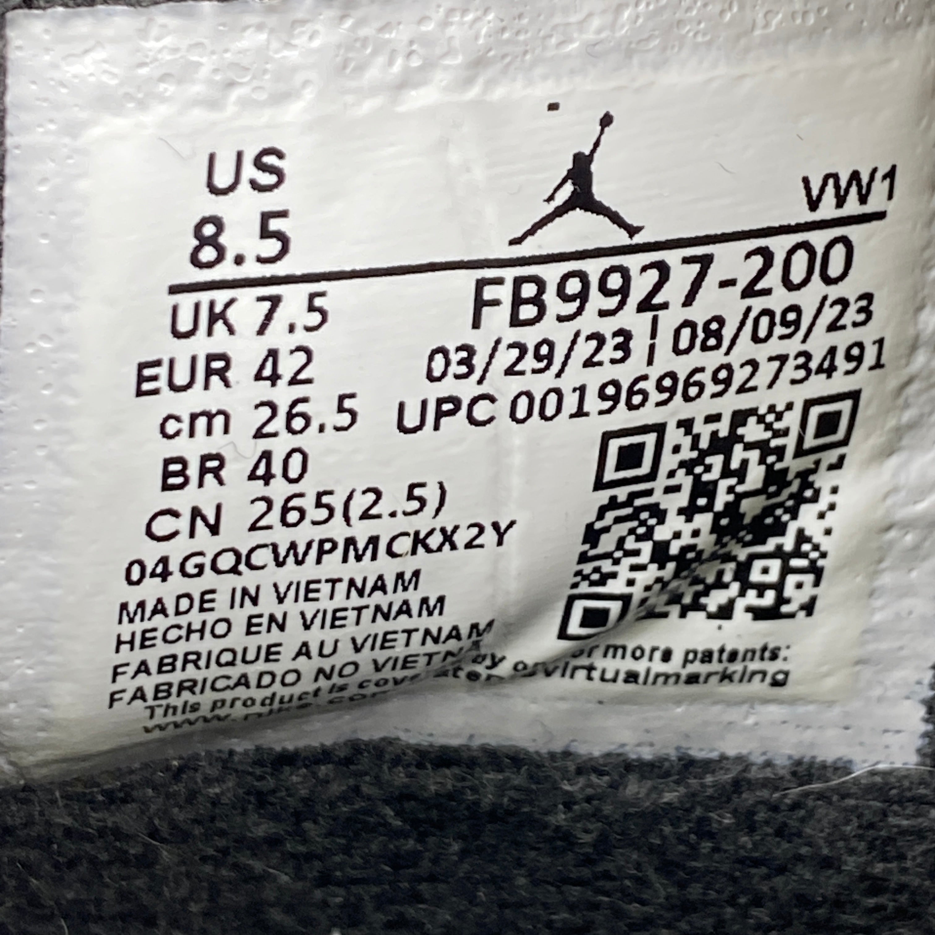 Air Jordan 4 Retro SE Craft "Medium Olive" 2023 Used Size 8.5