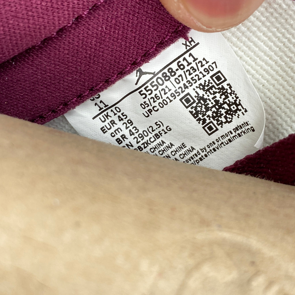 Air Jordan 1 Retro High OG "Bordeaux" 2021 New Size 11