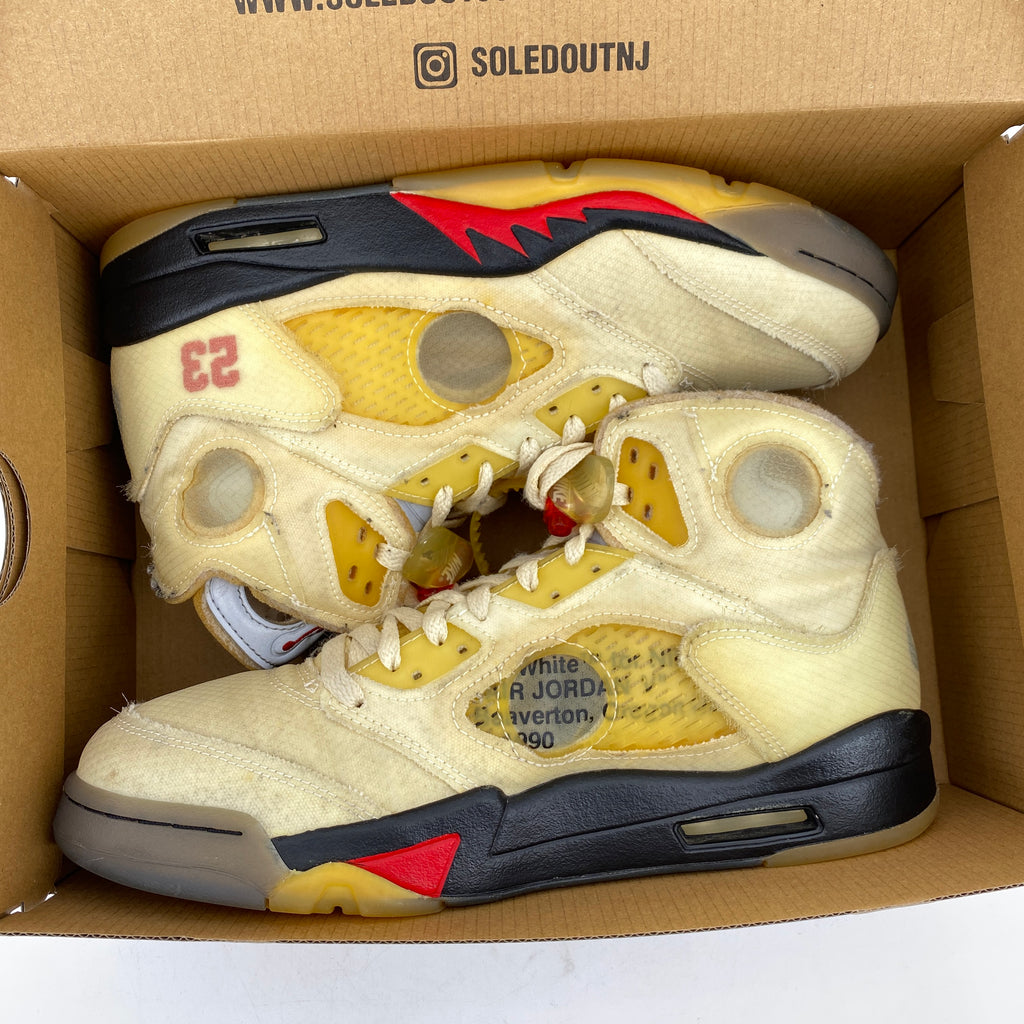 Air Jordan 5 Retro "Ow Sail" 2020 Used Size 9.5