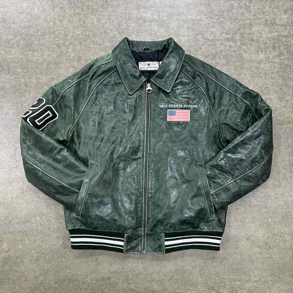 Vale Jacket "SPORTS DIVISION" Green Used Size L