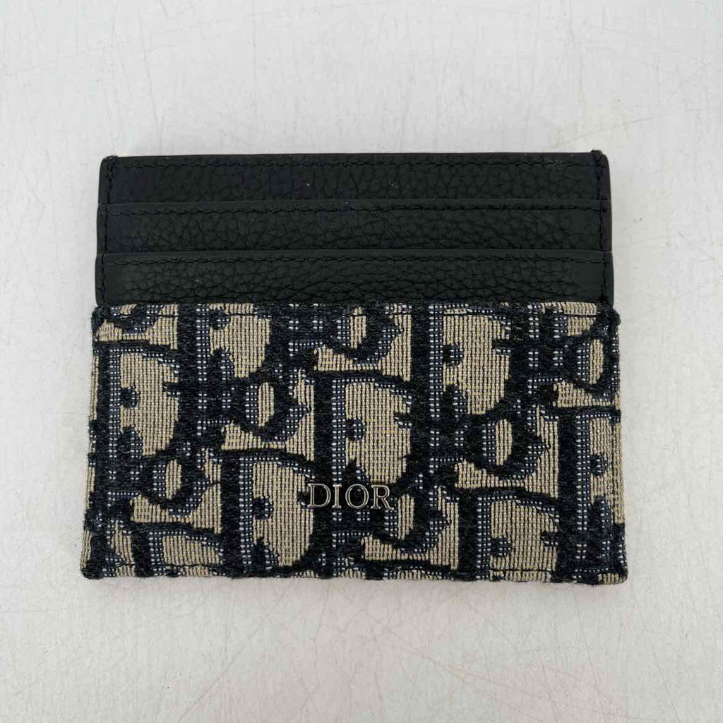 Dior Card Holder "OBLIQUE" New Tan