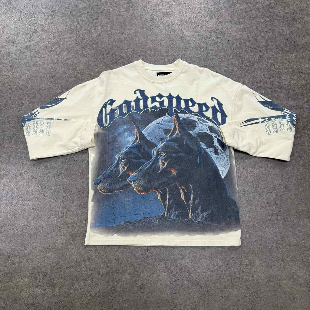 Godspeed Long Sleeve "F.T.D" Cream New Size XS