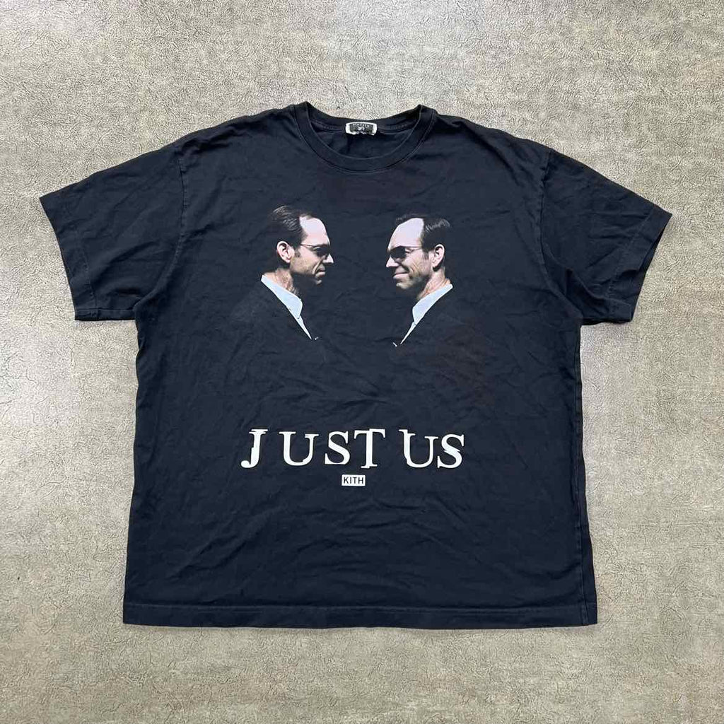 Kith T-Shirt "THE AGENT JUST US" Black Used Size XL