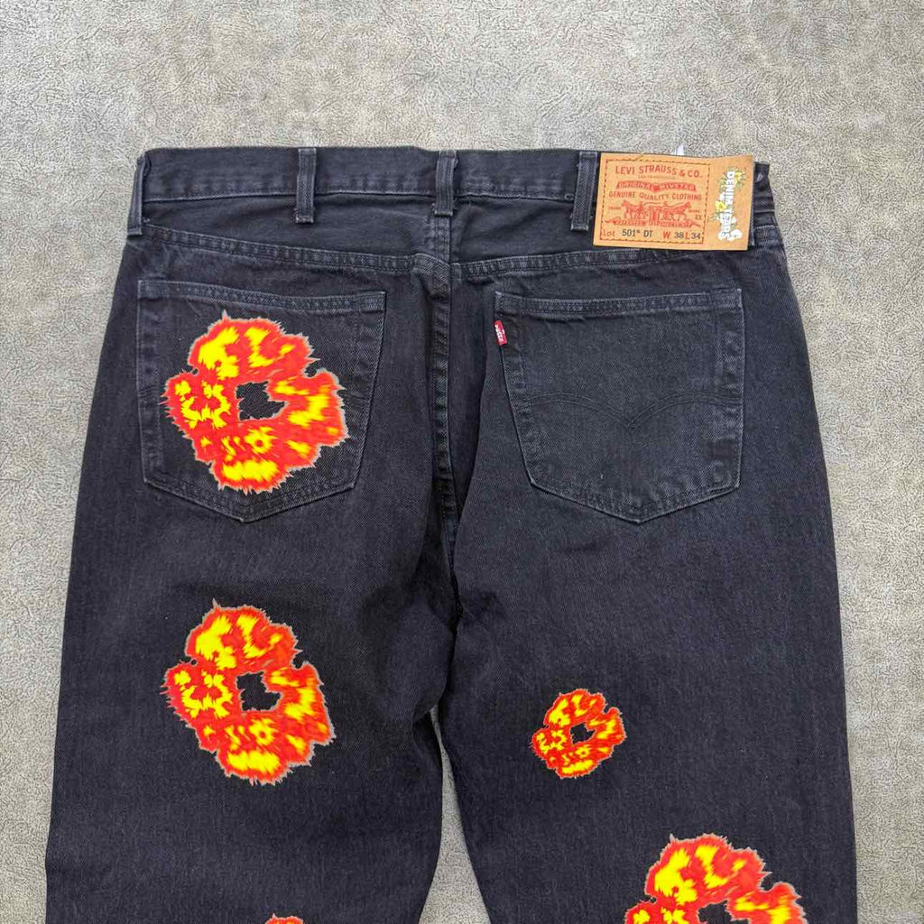 Denim Tears Jeans "OFFSET" Black Used Size 38