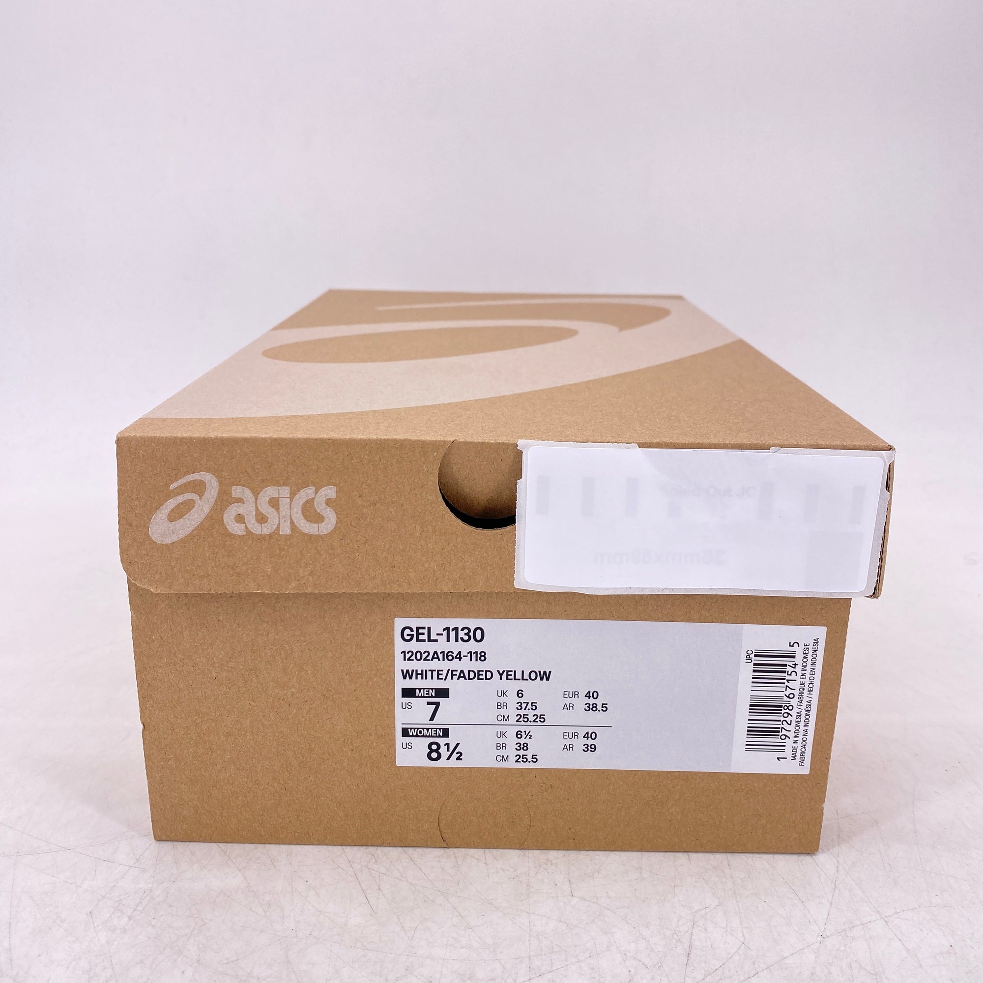 Asics (W) Gel-1130 &quot;White Faded Yellow&quot; 2024 New Size 8.5W