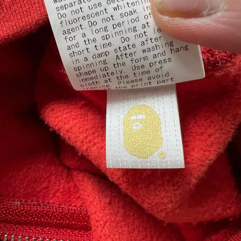 Bape Zip Up "CDG RED" 2022 Used Red Size L