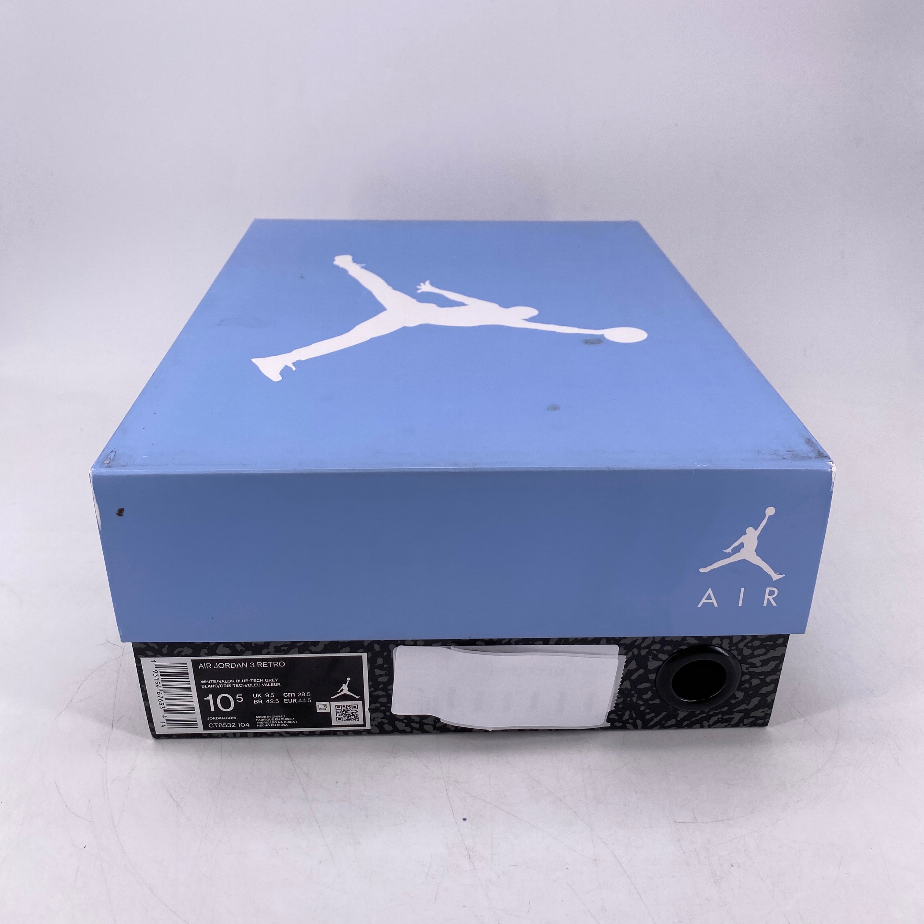 Air Jordan 3 Retro &quot;Unc&quot; 2020 New Size 10.5