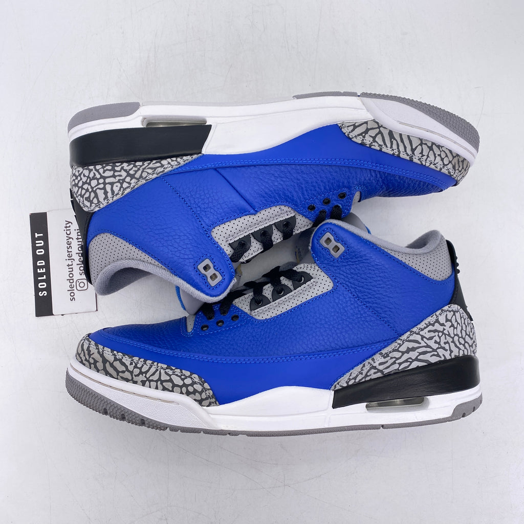 Air Jordan 3 Retro "Varsity Royal" 2020 Used Size 11.5