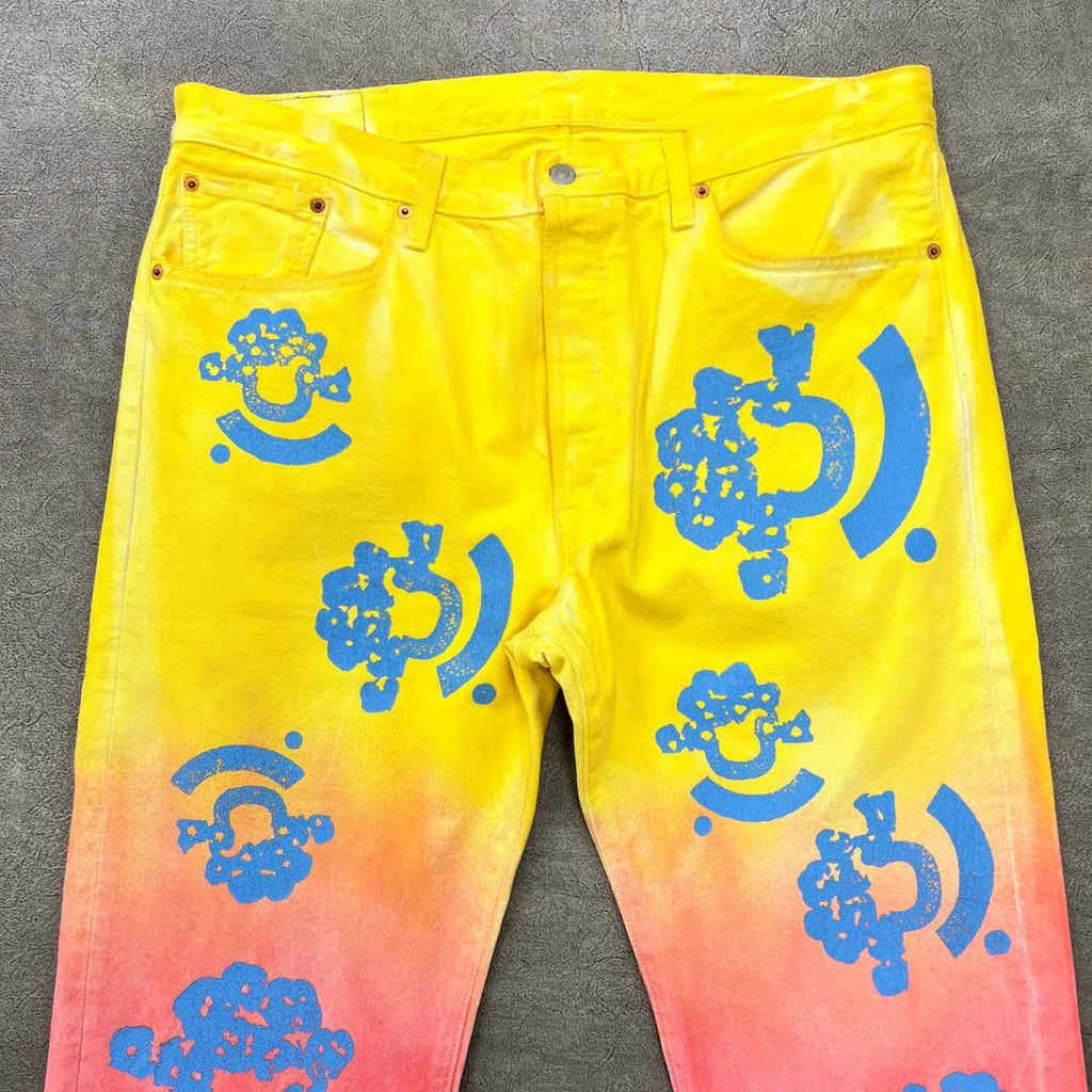 Denim Tears Jeans Yellow Used Size 38