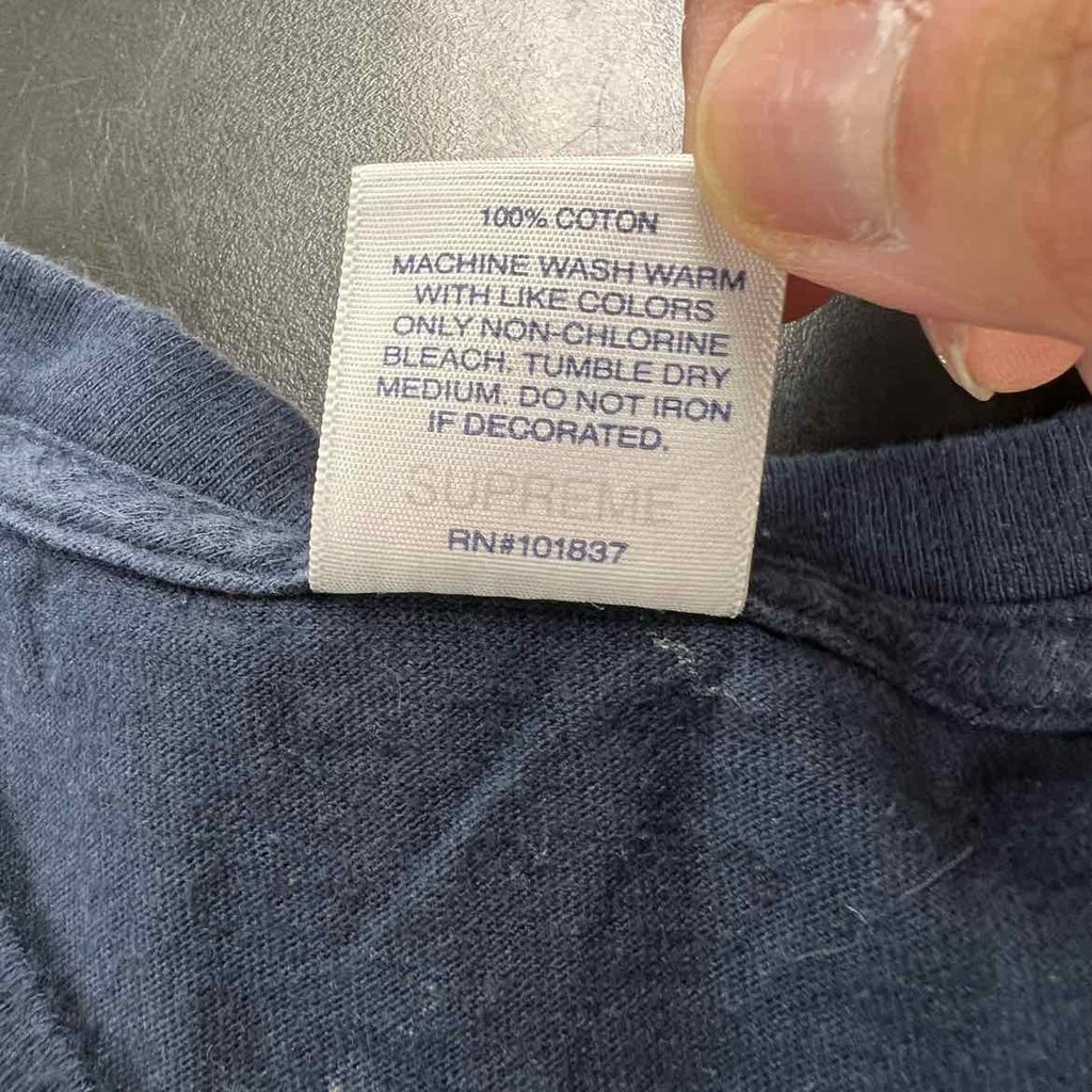 Supreme T-Shirt "PILLOWS" Navy Used Size L