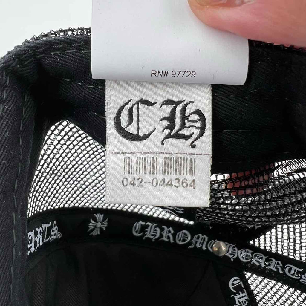 Chrome Hearts Trucker Hat "PONY HAIR CEMETERY" New Black Size OS