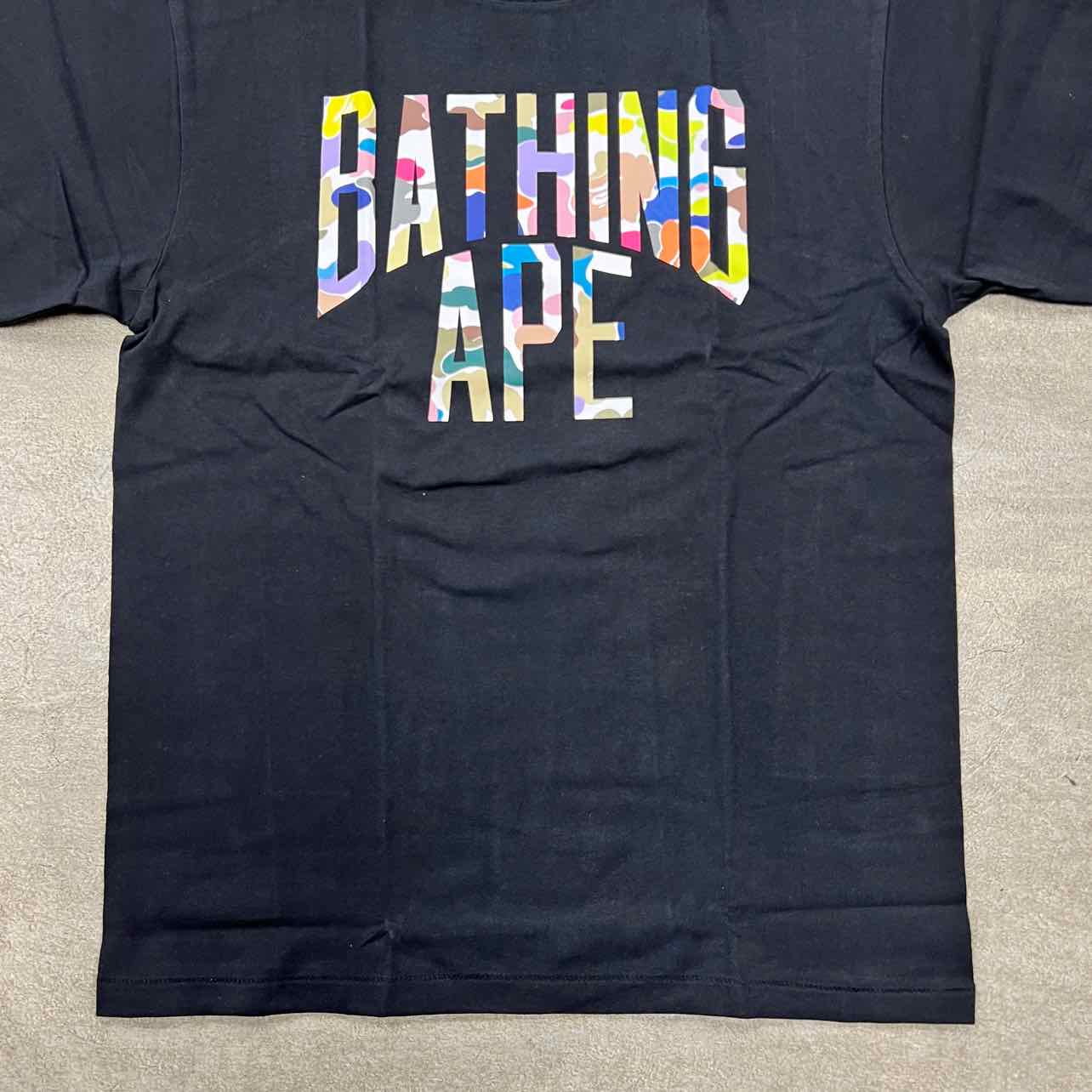 Bape T-Shirt &quot;BATHING APE&quot; Multi-Color New Size S